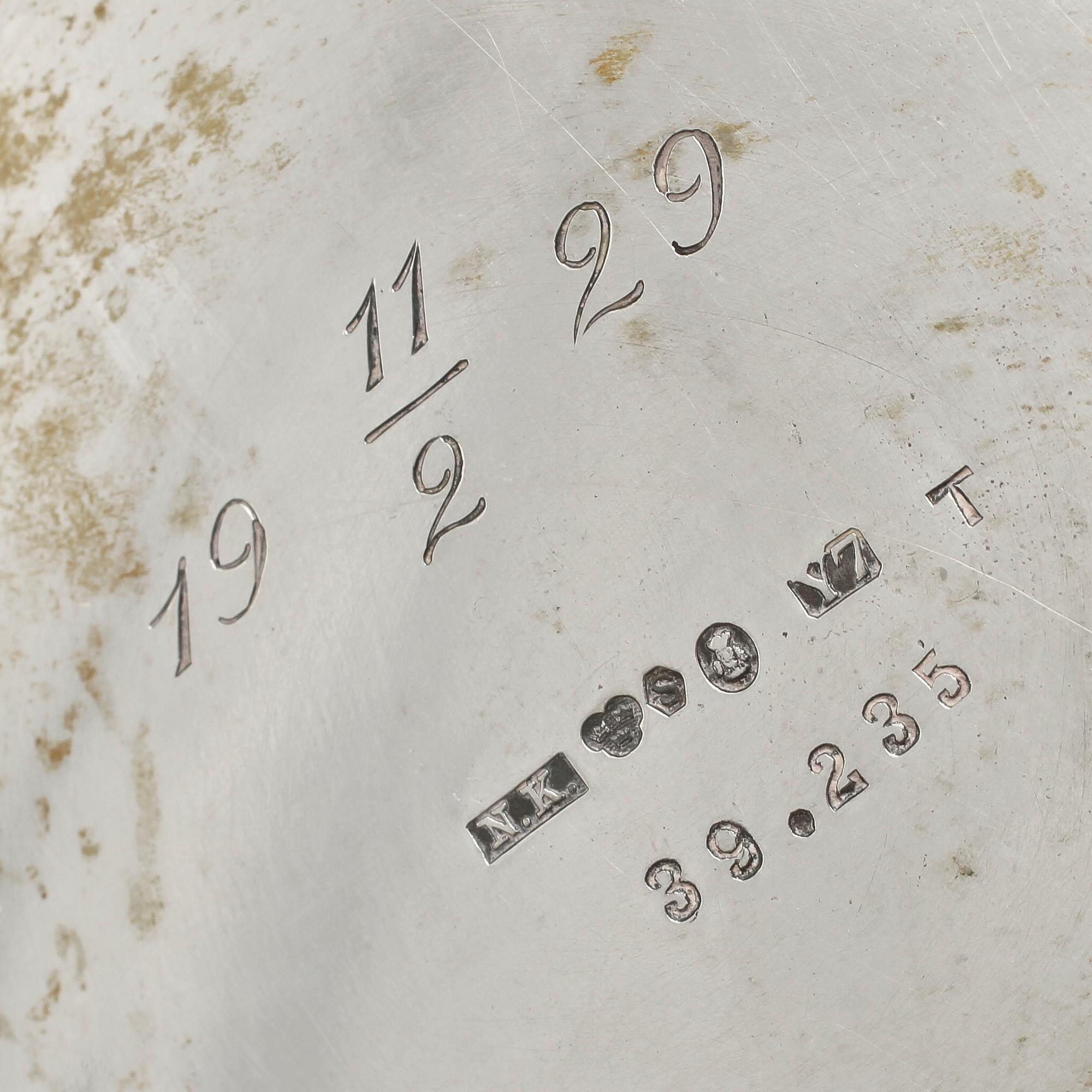 POKAL, silver, stplm N.K., Stockholm, 1925. Vikt 435 g.