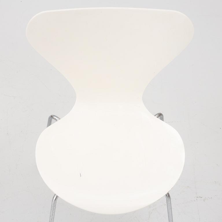 Arne Jacobsen, Stolar, 4 st, "Sjuan", Fritz Hansen, Danmark.