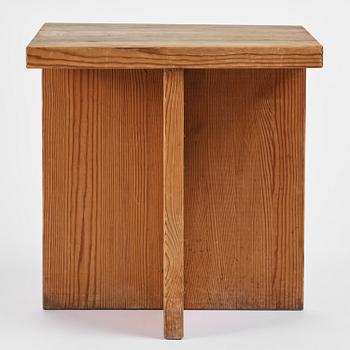 Axel Einar Hjorth, a stained pine "Lovö" table, Nordiska Kompaniet, Sweden, 1930s.