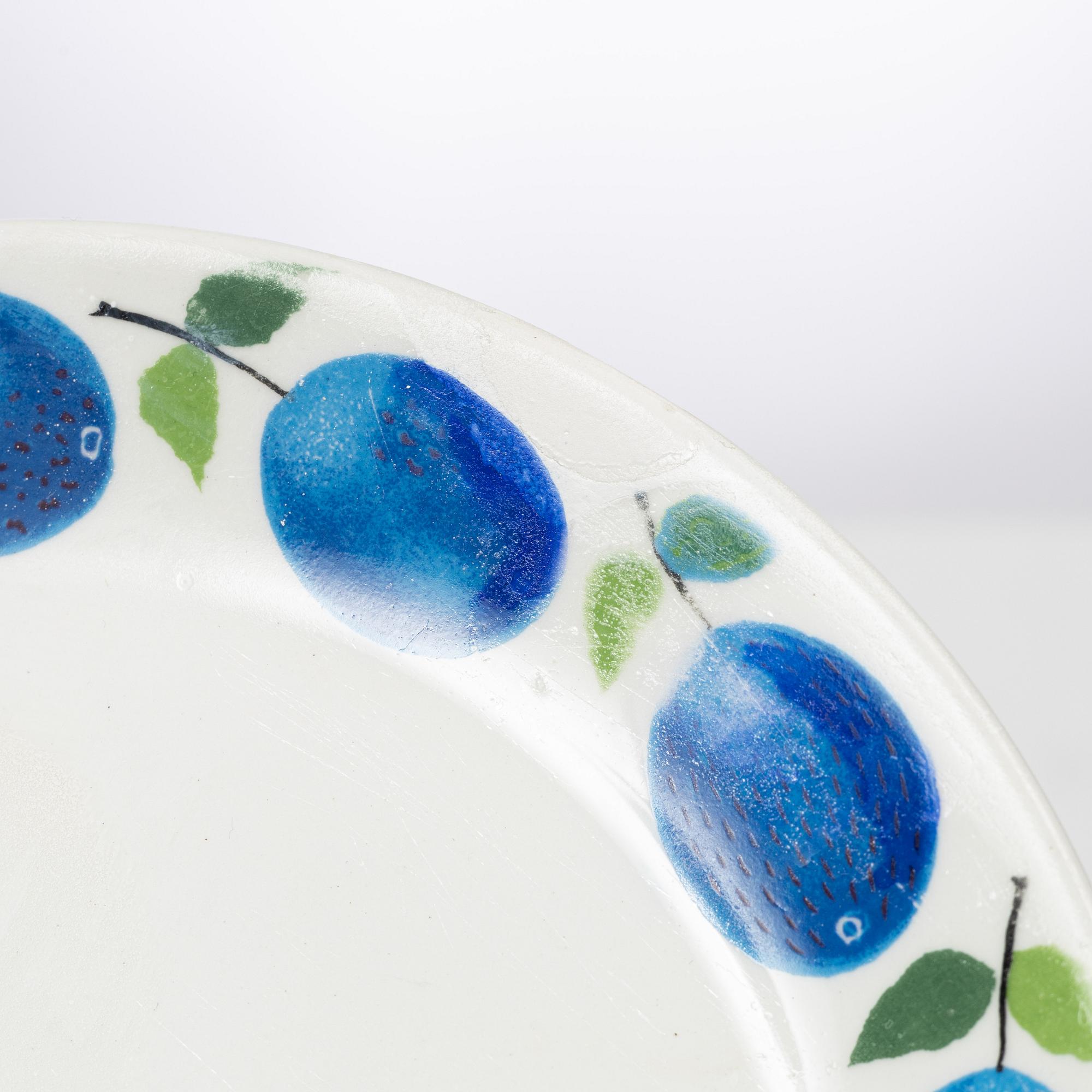 Stig Lindberg, servisdelar, 16 st, "Prunus", Gustavsberg.