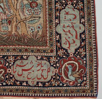 SEMI-ANTIQUE KESHAN so called Motachem. 209 x 137 cm.