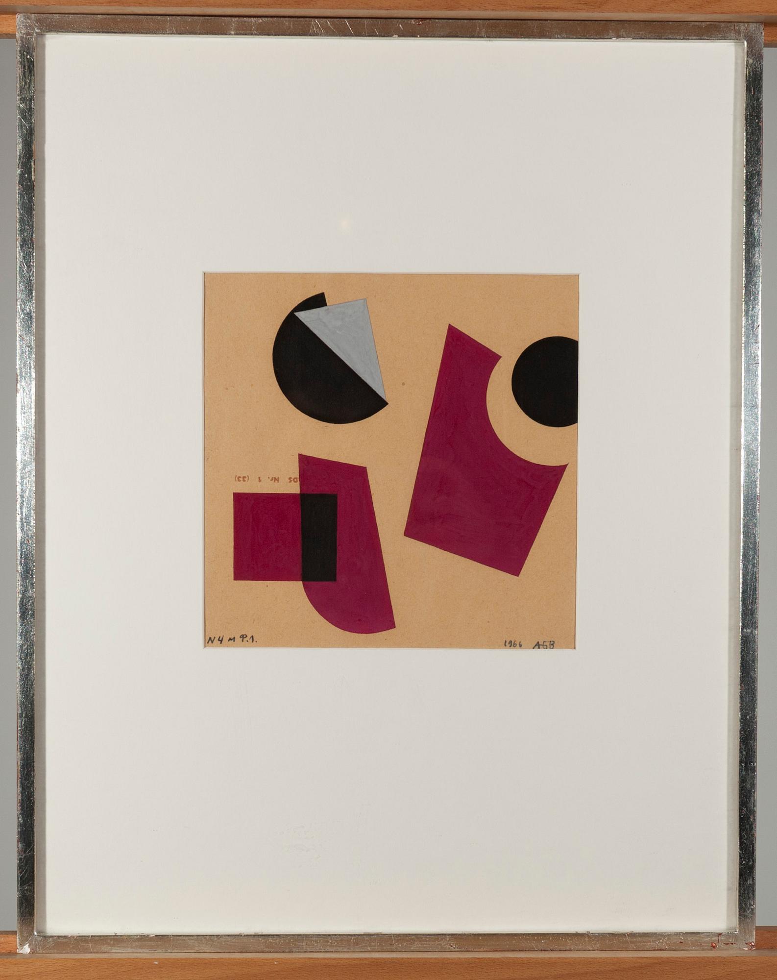 OKÄND KONSTNÄR, signerad och daterad 1966.