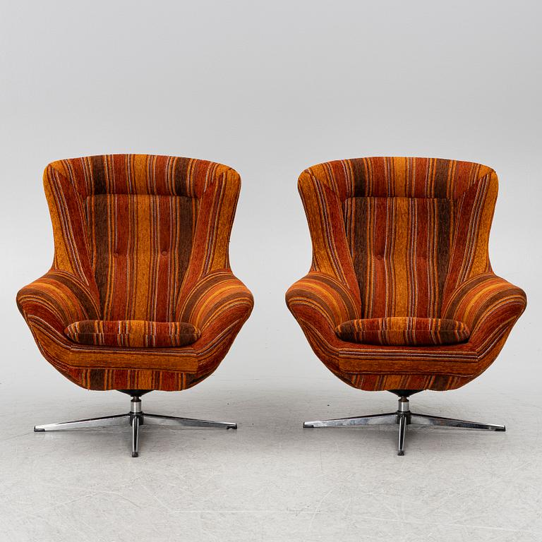Fåtöljer, ett par, 1960/70-tal.