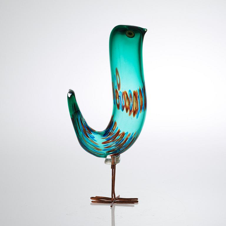 An Alessandro Pianon 'Pulcino' glass figure of a bird, Vistosi, Italy, 1960's.