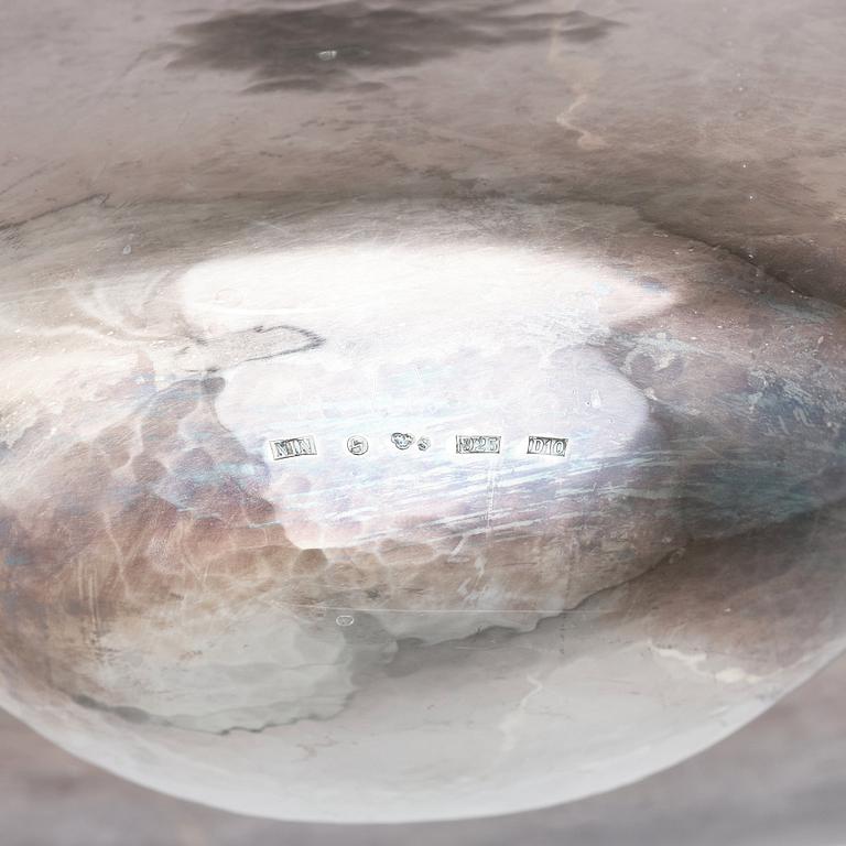 Nils Nisbel, a sterling silver bowl, Sigtuna, Sweden 1978.