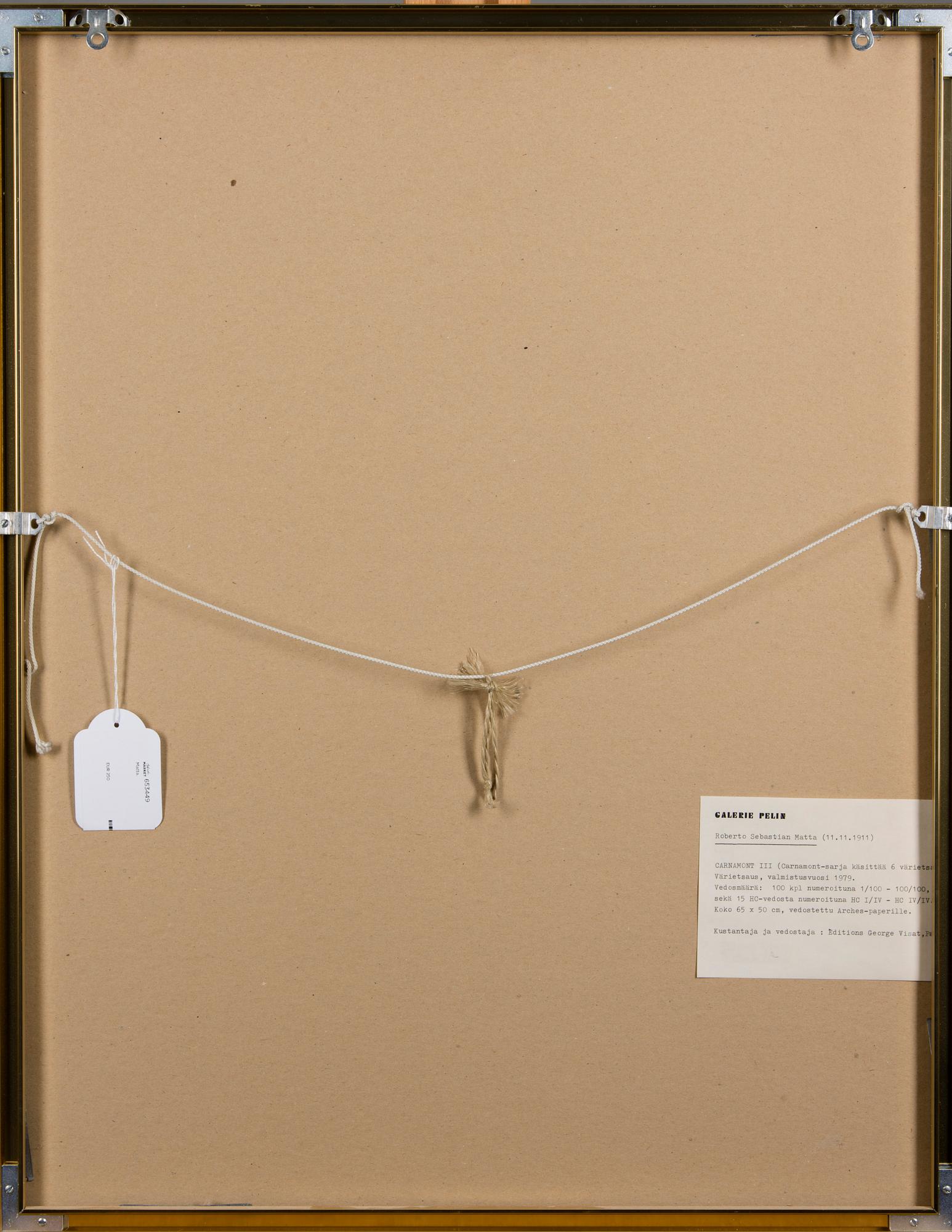 ROBERTO MATTA, färgetsning, signerad och numrerad 6/100.