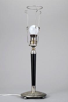 BORDSLAMPA, nysilver, GAB, 1900-talets första hälft.