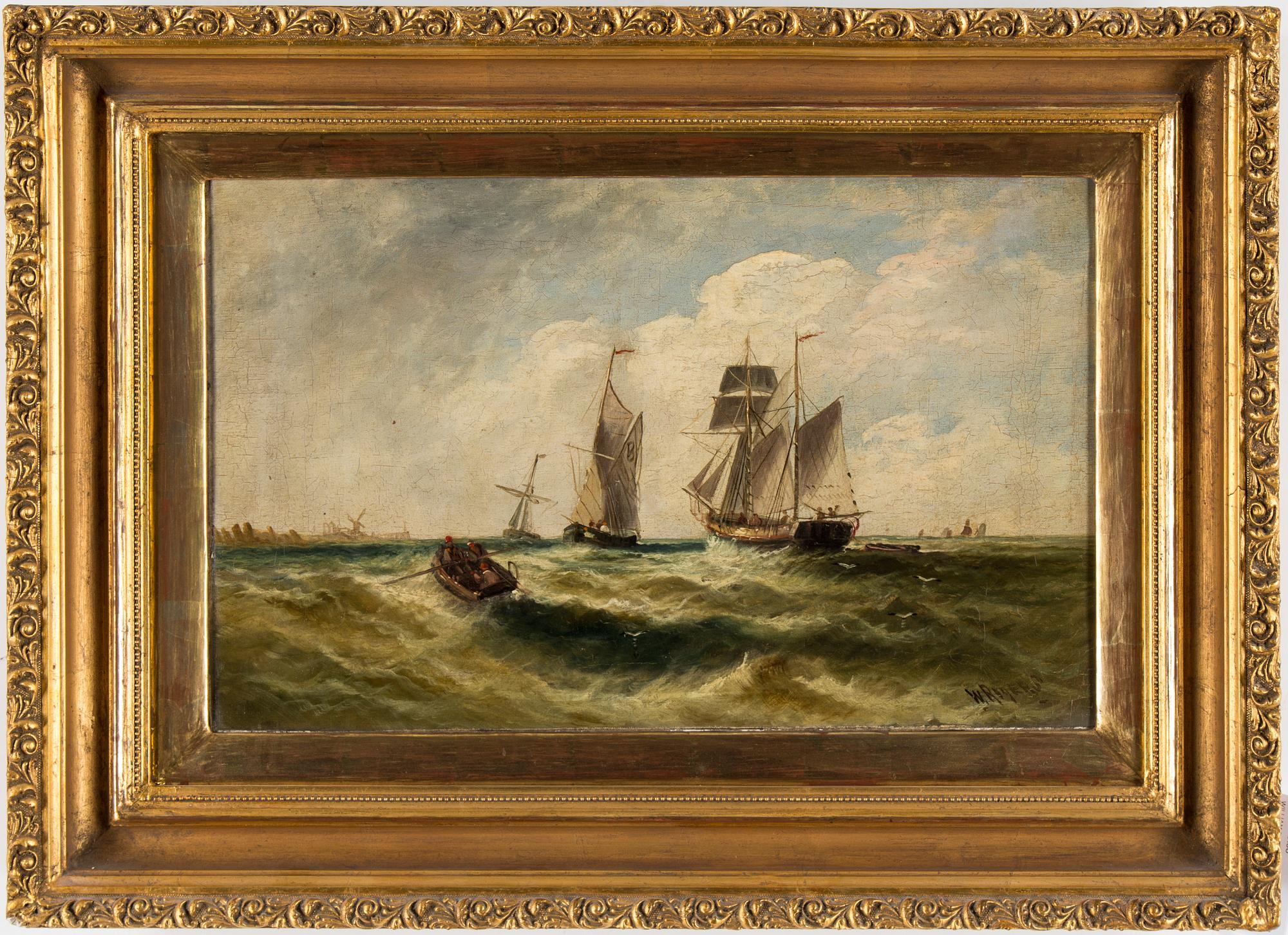 WILLIAM P ROGERS, oil on canvas, sined.