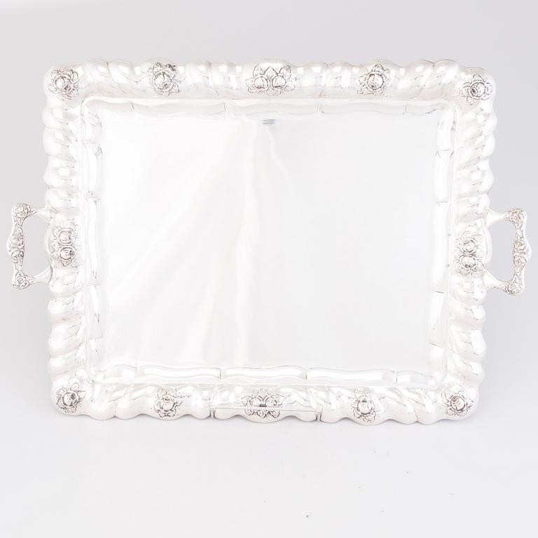 BRICKA, silver, Wien 1812, otydlig mästarstämpel.
