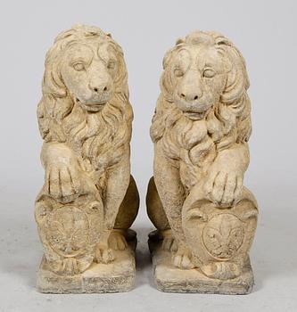 TRÄDGÅRDSSKULPTURER, 1 par, samtida.