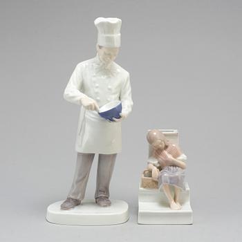 Two Bing & Gröndahl porcelain figurines, 20th century.