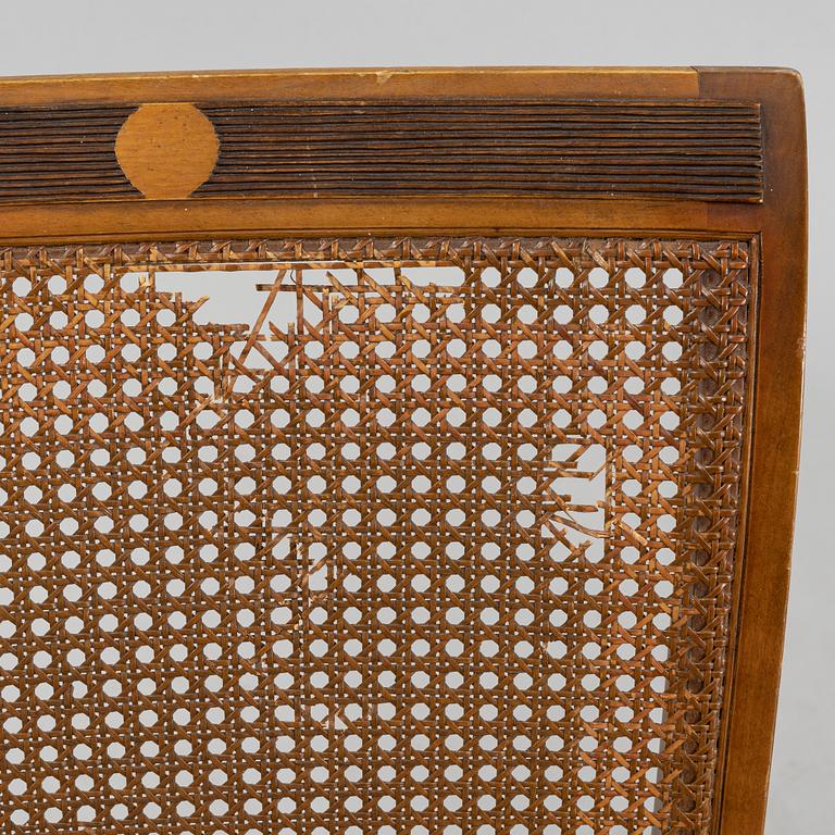 Carl Malmsten, stolar 4 st, "Brevik", Nordiska Kompaniet, daterade 1931.