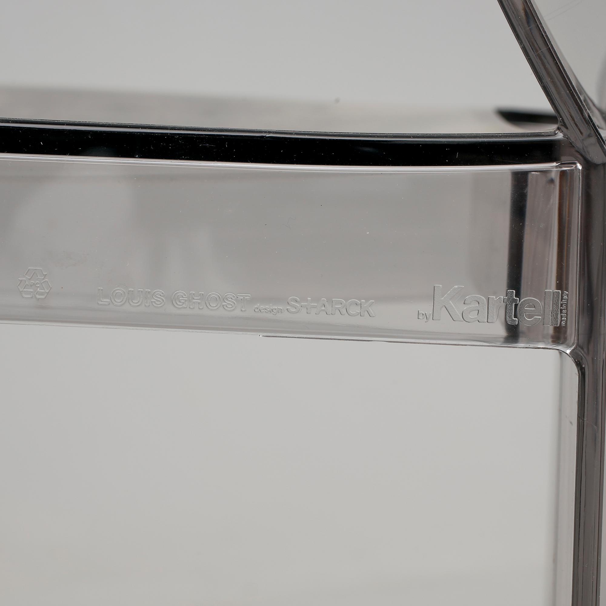 KARMSTOLAR, ett par, "Louis Ghost", Philippe Starck för Kartell.