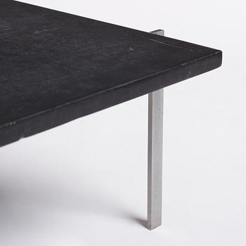Poul Kjaerholm, a black stone top 'PK61' table, edition E Kold Christensen, Denmark.