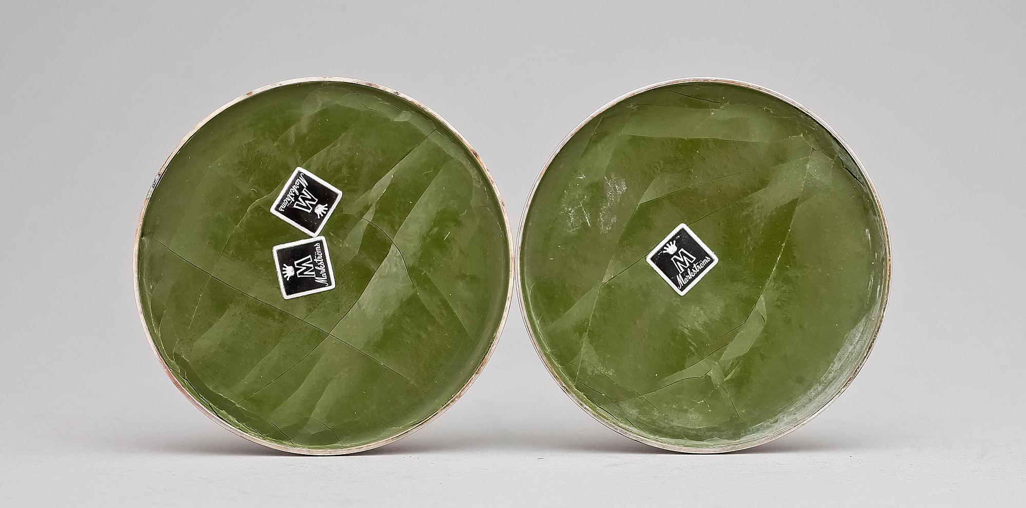 LJUSSTAKAR, ett par, silver, MGAB, Uppsala 1962.