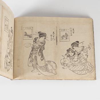 Book, with 40 woodblock prints, Japan, 19th century.