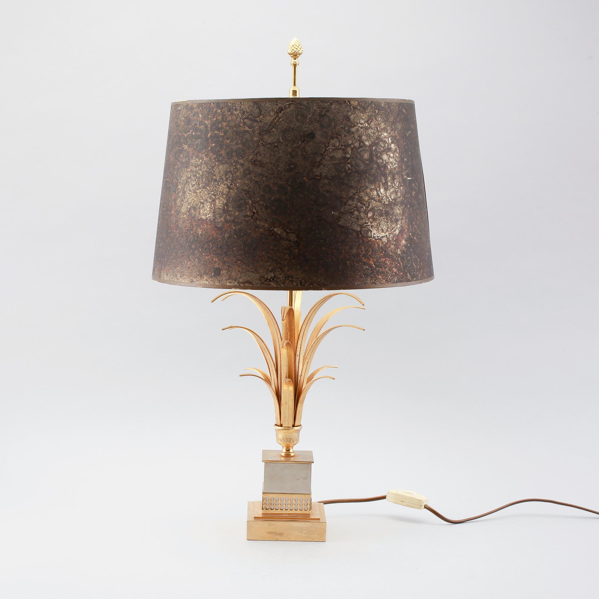 BORDSLAMPA, 1900-talets andra hälft.