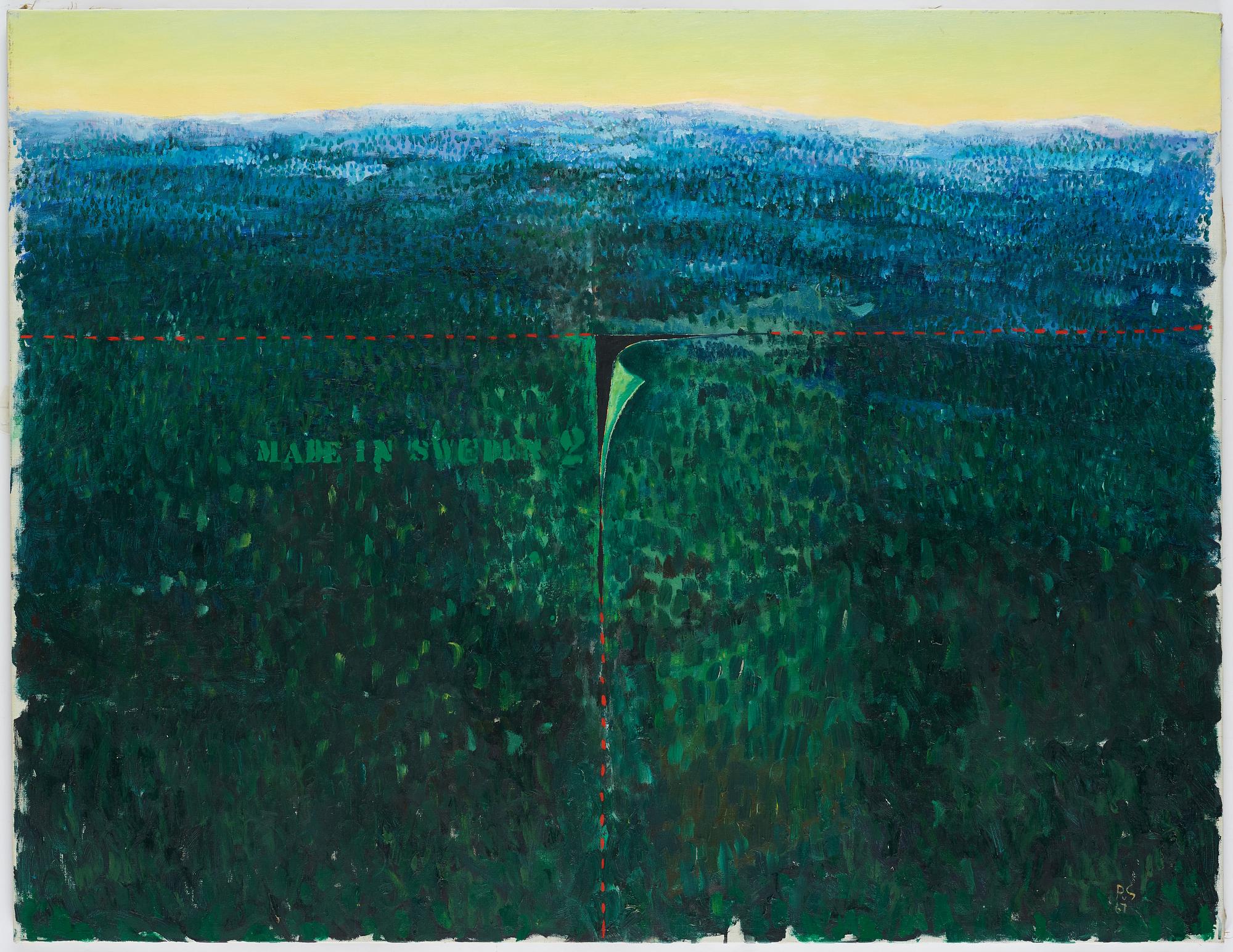 Philip von Schantz, oil on canvas, signed and dated 1967.
