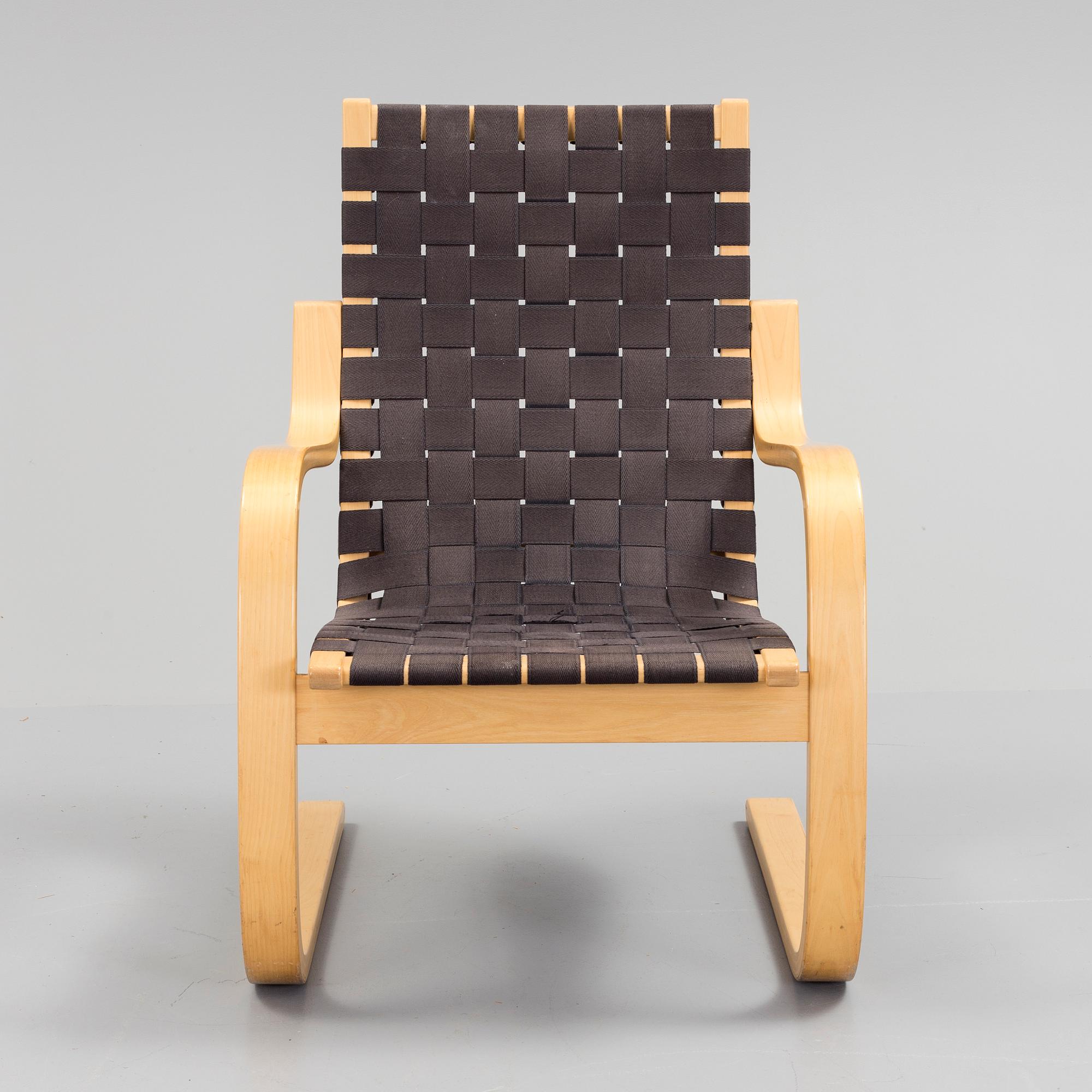 ALVAR AALTO, model 406 armchairs for Artek, designed in 1939.