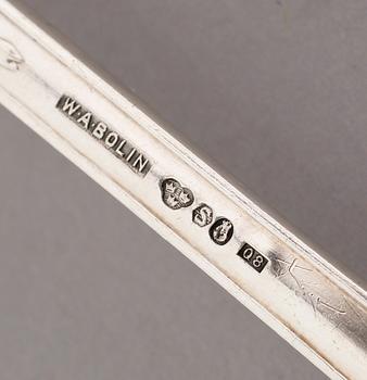 BESTICK, 36 delar, silver, WA Bolin, Stockholm 1940. Total vikt med stålblad ca 2720 gram.