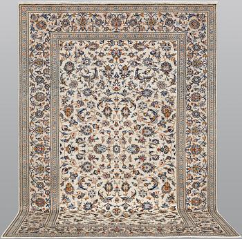 A carpet, Keshan, c. 300 x 202 cm.