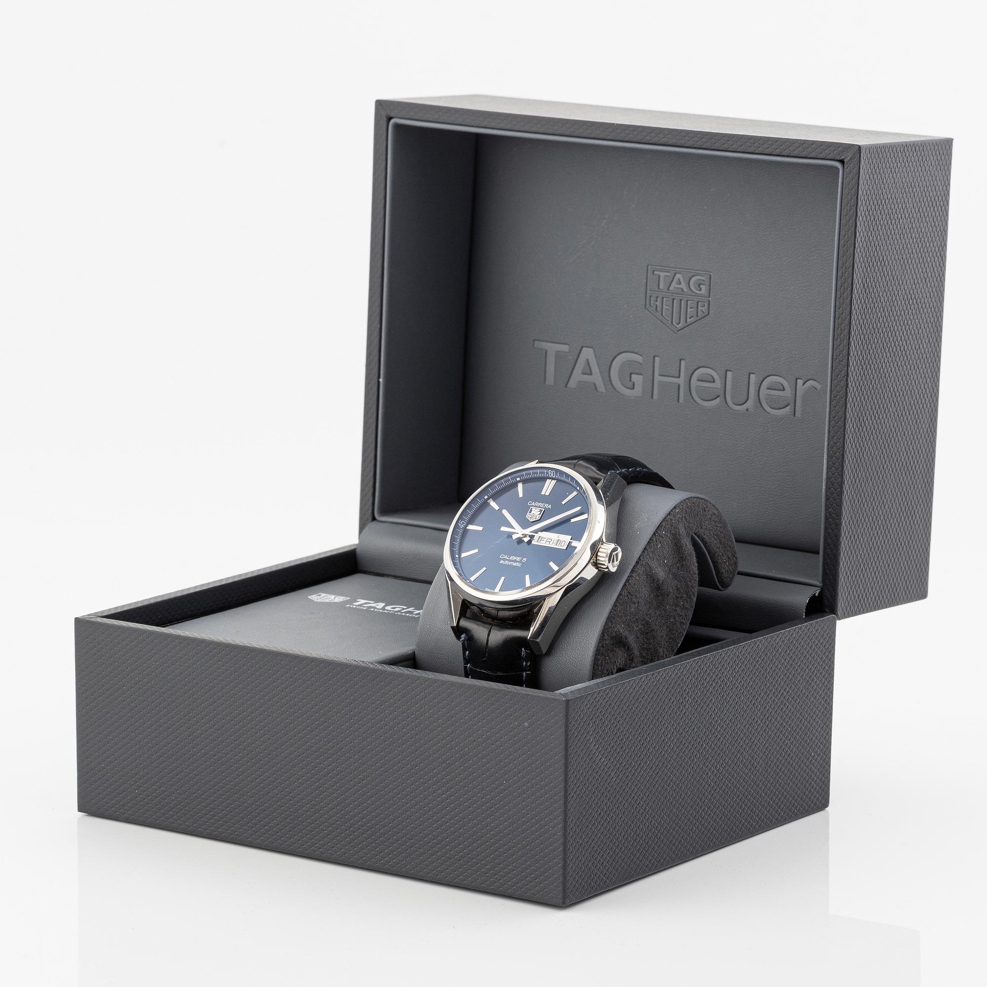 TAG Heuer, Carrera, Calibre 5, wristwatch, 41 mm.