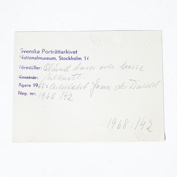 Siluettporträtt, två stycken, omkring år 1800, Sengustavianska.