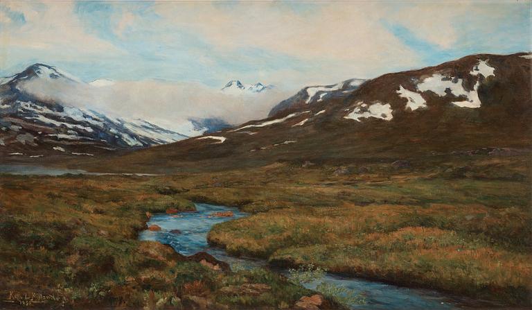 Kitty Lange Kielland, Mountain landscape.