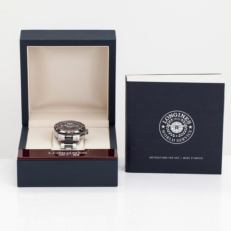 Longines, Admiral GMT, wristwatch, 42 mm.