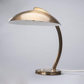BORDSLAMPA, mässing, 1900-talets mitt.