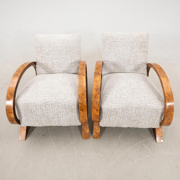 Armchairs Art Deco first half of the 20th century.