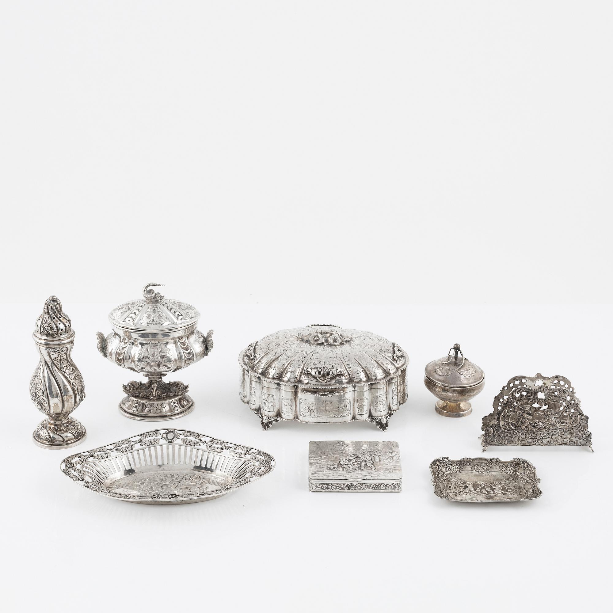 Parti silver, 8 delar.