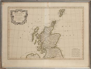 KARTOR, 2 st, England/Wales samt Skottland, 1700-tal.