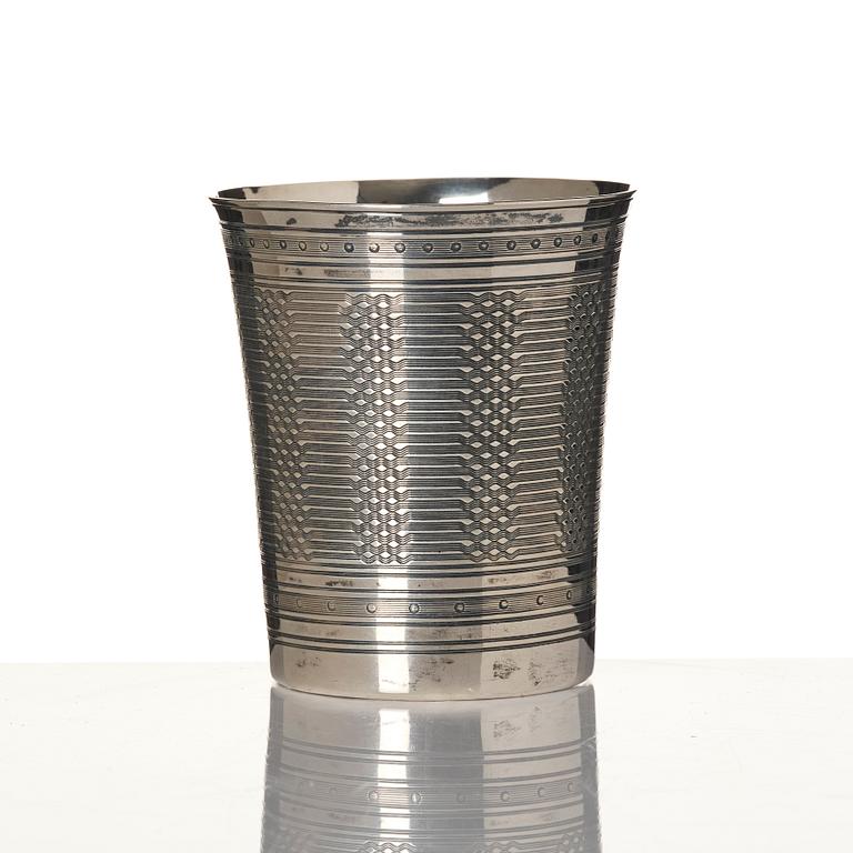 Tedos, sauceboat and cup, silver, including Ottoman Empire.