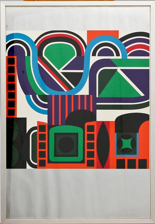 JEAN DEWASNE, seriegrafi på metall, sign o numr 131/150.