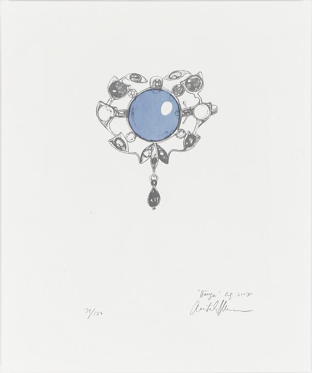 CHARLOTTE GYLLENHAMMAR, färglitografi, 2007, signerad med blyerts och numrerad 34/150.