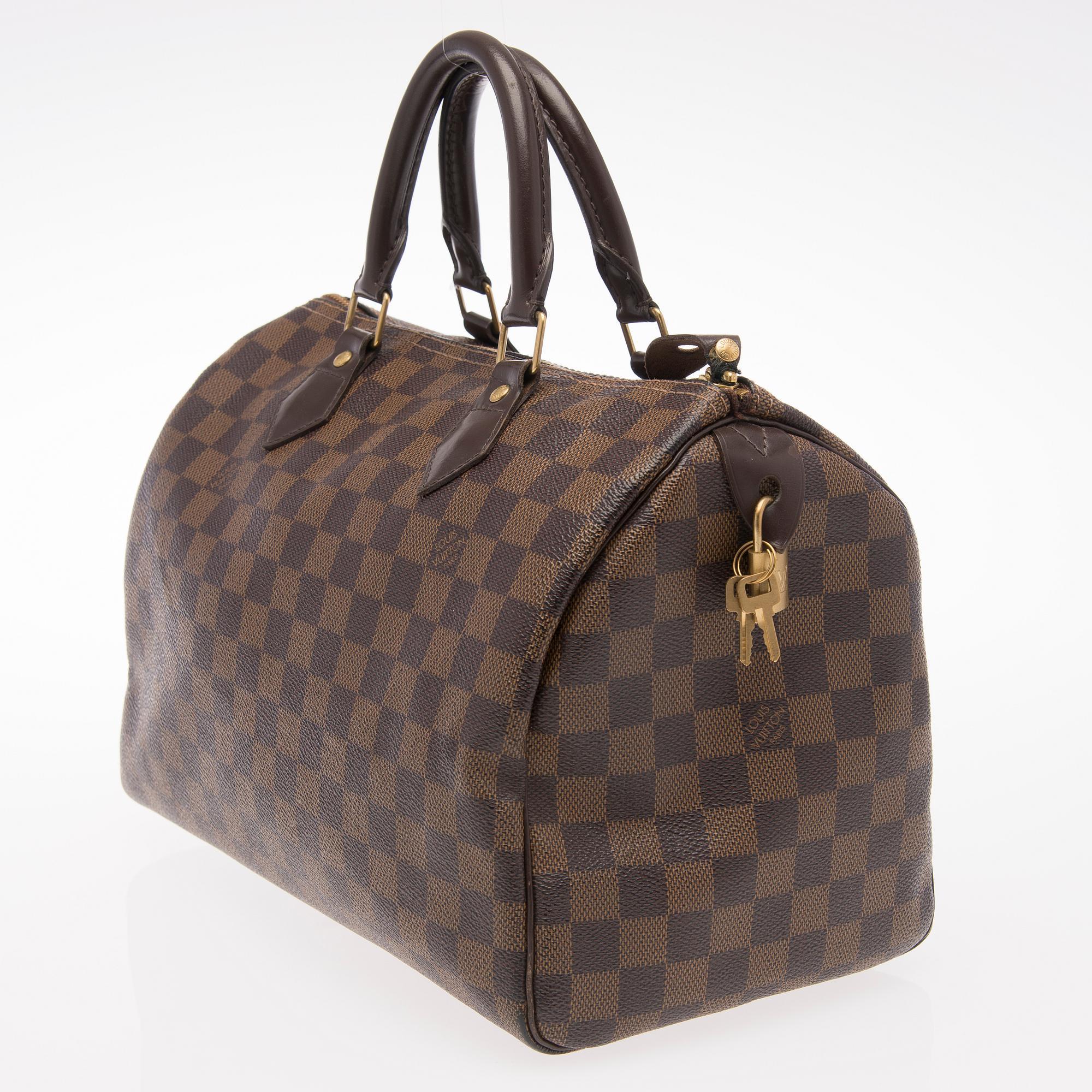 Damier Ebène Speedy 30 Bag.