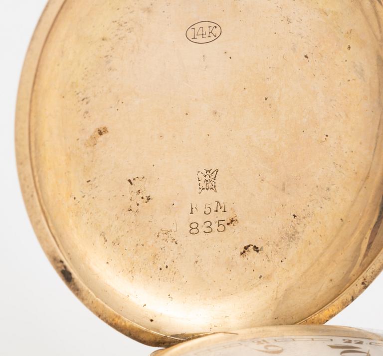 Cyma, pocket watch, hunter, 50 mm.