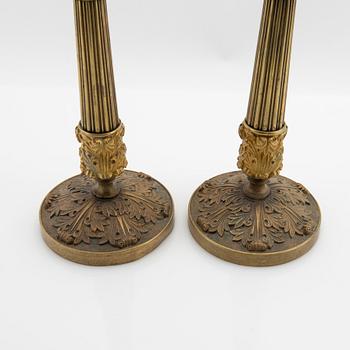 Candelabra a pair, France first part of the 19th century, Empire.