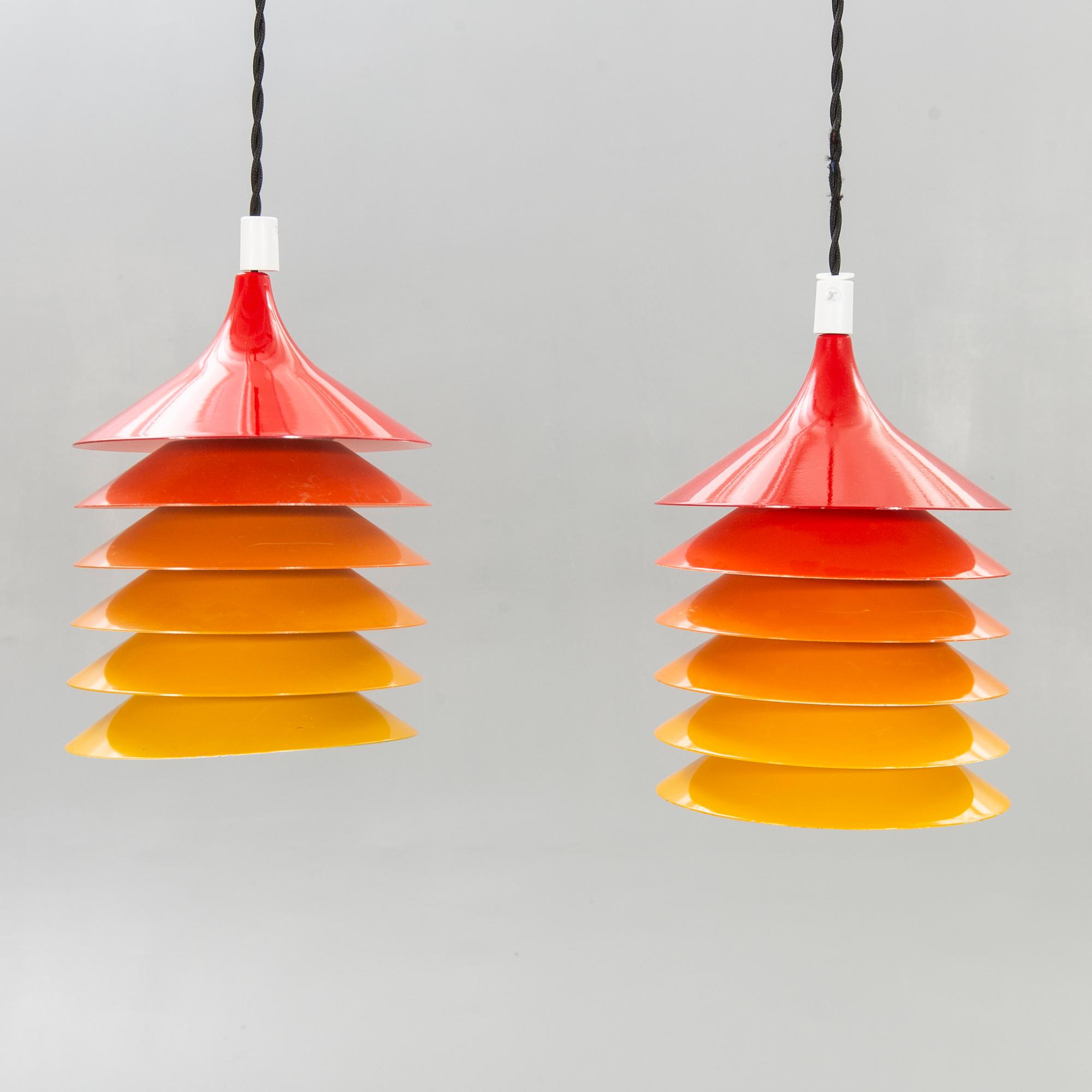 IKEA, lamps, a pair, "Duet" Ikea, 1970s.