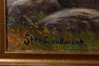 LUNDMARK, STEN. Olja på duk. Sign.