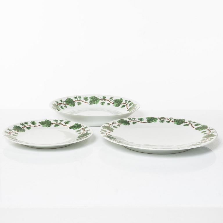 Service, 63 pieces, porcelain, Porcelaine de Paris, Limoges, France.