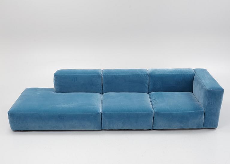 Modular a three-piece 'Mags Soft' modular sofa, HAY, Denmark.