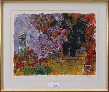 THEO TOBIASSE, litografier, 4 st, sign o numr 152/350. Editionsstämpel Galerie Börjeson.