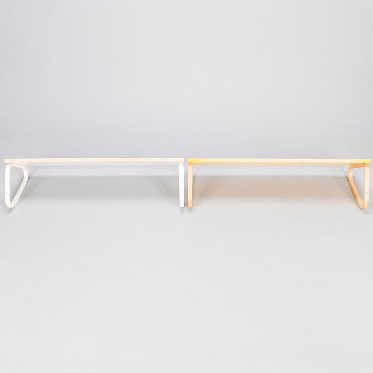 ALVAR AALTO, Two late 20th century shelves for Artek.