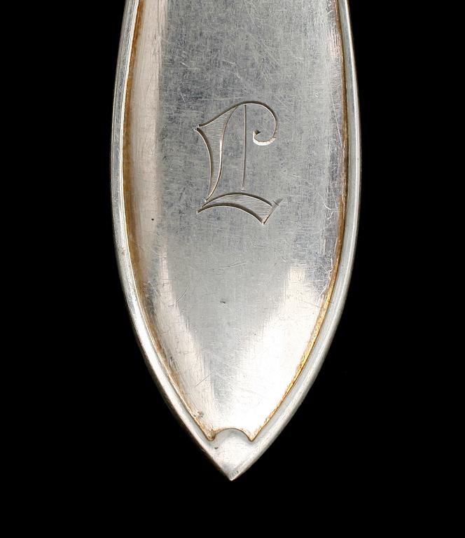 BESTICK, 113 del, silver, CG Hallberg, Stockholm, 1900-talets första hälft. Tot vikt ca 5459 g.