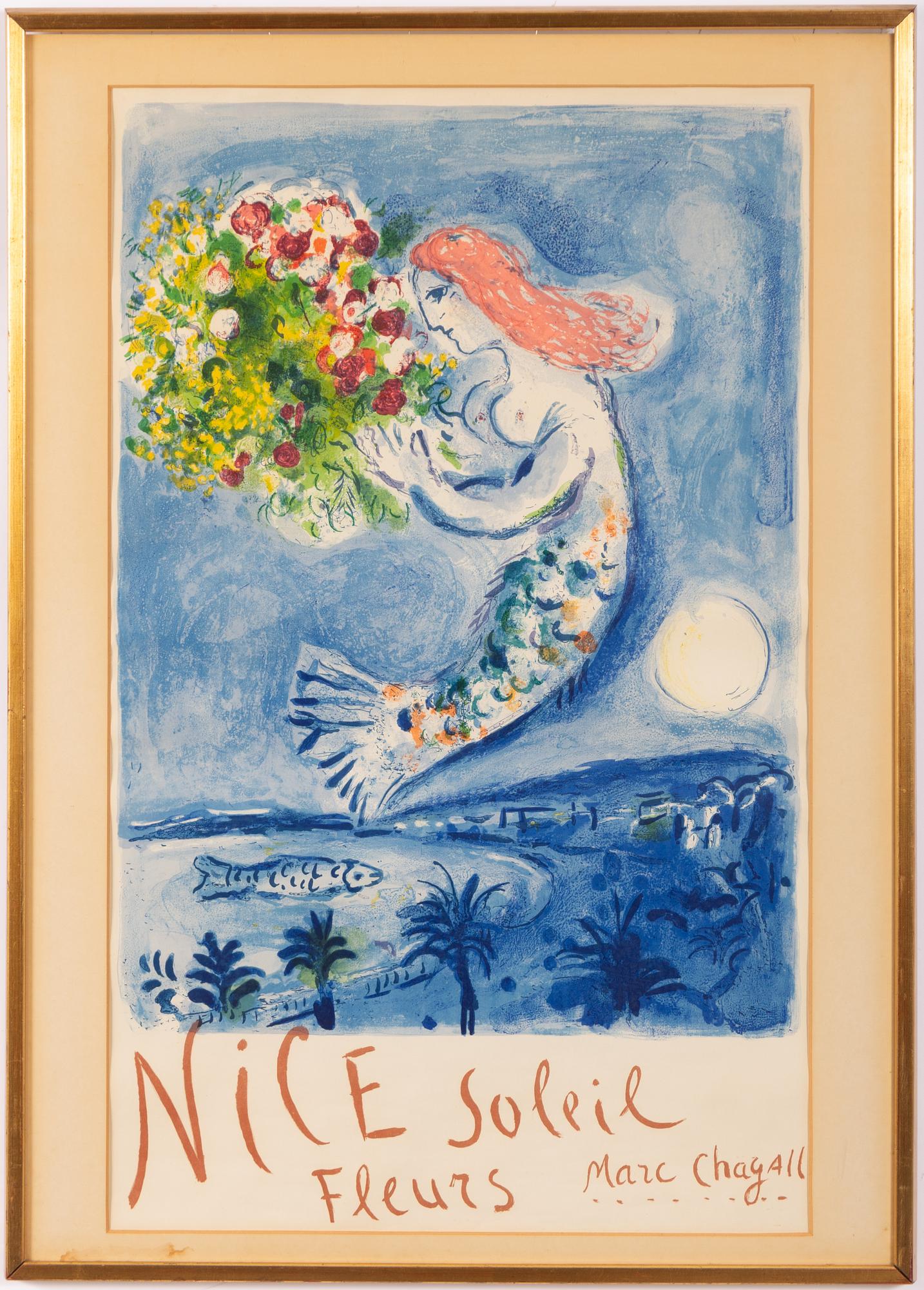 Marc Chagall, "La Baie des Anges" (Nice Soleil Fleurs)".