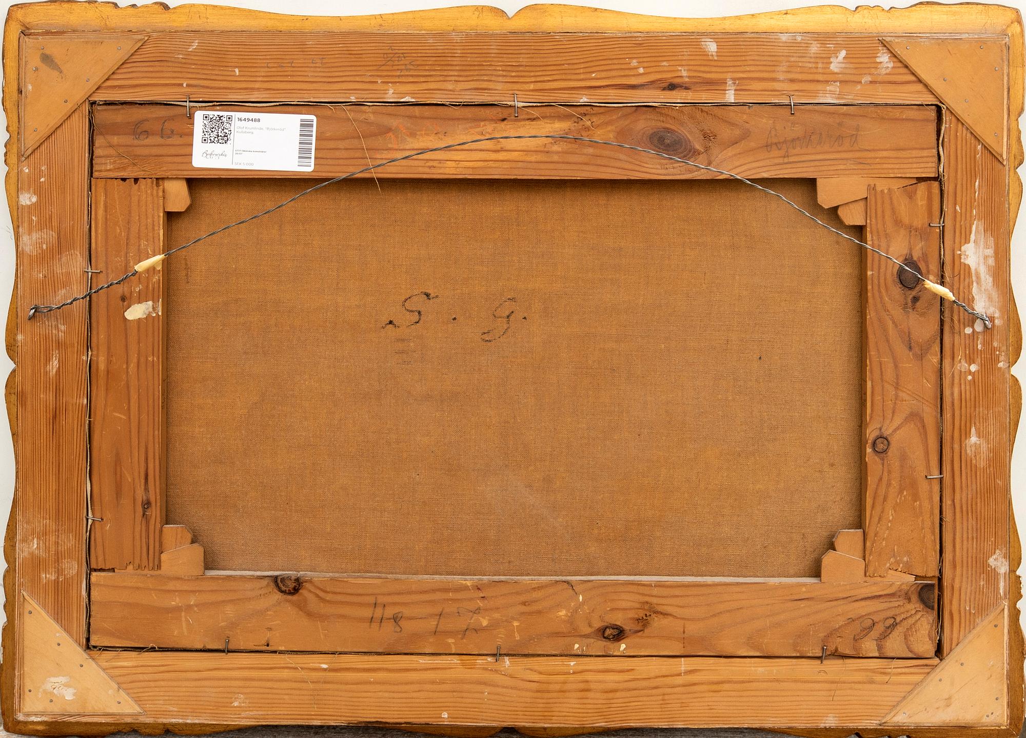 Olof Krumlinde, "Björkeröd" Kullaberg.