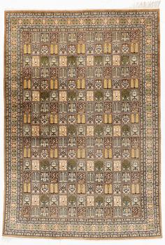 Rug, silk, approximately 300 x 210 cm.