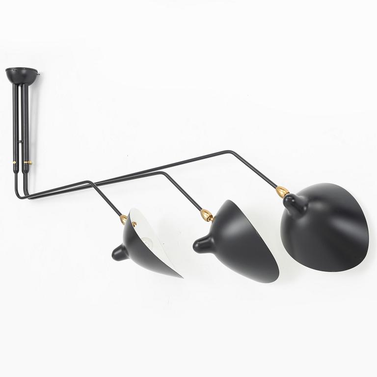 Serge Mouille, ceiling lamp, "3 Rotating Arms", 2010s.